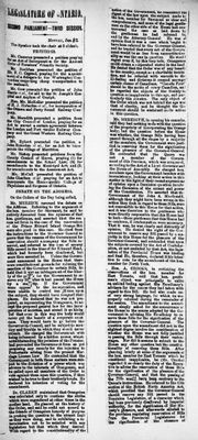 Ontario Scrapbook Hansard, 12 Jan 1874