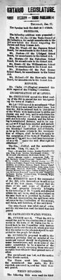 Ontario Scrapbook Hansard, 27 Jan 1876