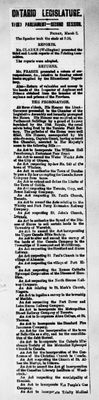 Ontario Scrapbook Hansard, 2 Mar 1877