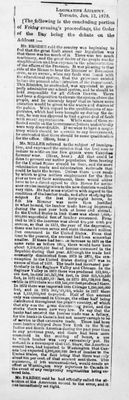 Ontario Scrapbook Hansard, 12 Jan 1878