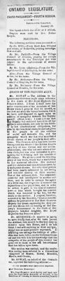 Ontario Scrapbook Hansard, 23 Jan 1879