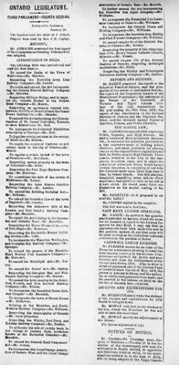 Ontario Scrapbook Hansard, 28 Jan 1879