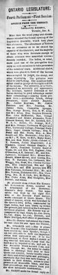 Ontario Scrapbook Hansard, 8 Jan 1880