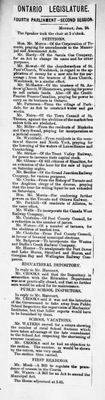 Ontario Scrapbook Hansard, 24 Jan 1881