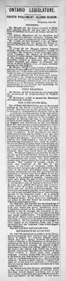 Ontario Scrapbook Hansard, 25 Jan 1881