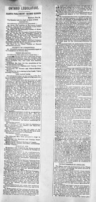 Ontario Scrapbook Hansard, 28 Feb 1881