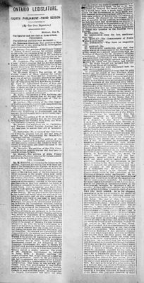 Ontario Scrapbook Hansard, 16 Jan 1882