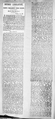 Ontario Scrapbook Hansard, 20 Jan 1882