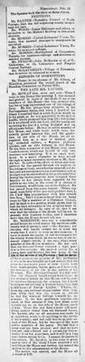 Ontario Scrapbook Hansard, 20 Feb 1884