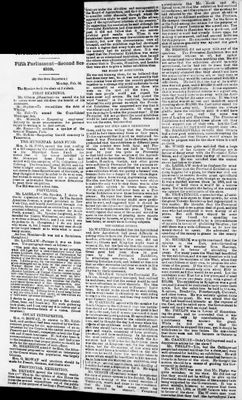 Ontario Scrapbook Hansard, 16 Feb 1885