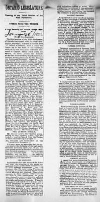 Ontario Scrapbook Hansard, 28 Jan 1886