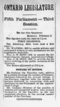 Ontario Scrapbook Hansard, 8 Feb 1886