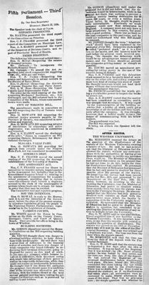 Ontario Scrapbook Hansard, 22 Mar 1886