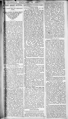 Ontario Scrapbook Hansard, 28 Jan 1889