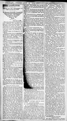 Ontario Scrapbook Hansard, 7 Feb 1889