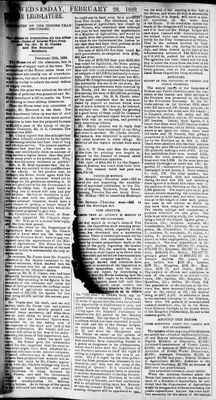 Ontario Scrapbook Hansard, 19 Feb 1889