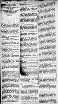 Ontario Scrapbook Hansard, 4 Mar 1889