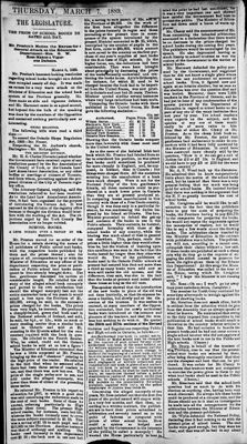 Ontario Scrapbook Hansard, 6 Mar 1889