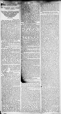 Ontario Scrapbook Hansard, 19 Mar 1889