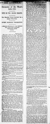 Ontario Scrapbook Hansard, 12 Mar 1890