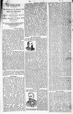 Ontario Scrapbook Hansard, 1 Apr 1891