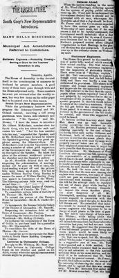 Ontario Scrapbook Hansard, 6 Apr 1891