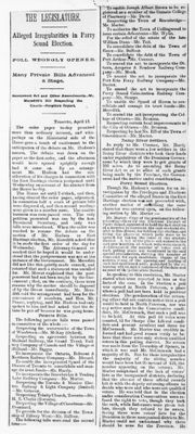 Ontario Scrapbook Hansard, 13 Apr 1891