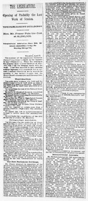 Ontario Scrapbook Hansard, 27 Apr 1891