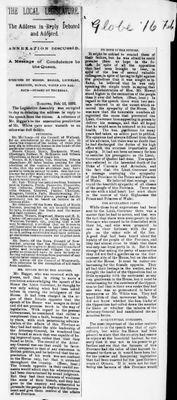 Ontario Scrapbook Hansard, 15 Feb 1892