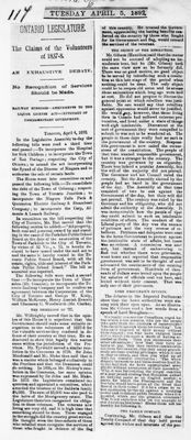 Ontario Scrapbook Hansard, 4 Apr 1892