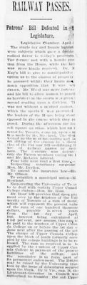 Ontario Scrapbook Hansard, 3 Apr 1895