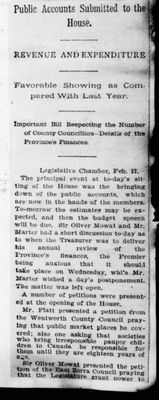 Ontario Scrapbook Hansard, 17 Feb 1896