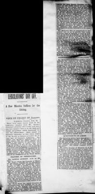 Ontario Scrapbook Hansard, 12 Feb 1897