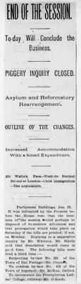 Ontario Scrapbook Hansard, 13 Jan 1898