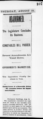 Ontario Scrapbook Hansard, 24 Aug 1898