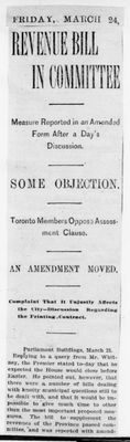 Ontario Scrapbook Hansard, 23 Mar 1899