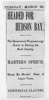 Ontario Scrapbook Hansard, 27 Mar 1899