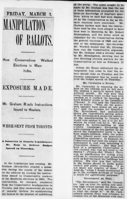 Ontario Scrapbook Hansard, 2 Mar 1900