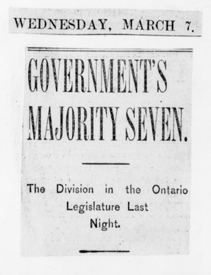 Ontario Scrapbook Hansard, 7 Mar 1900