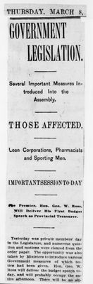 Ontario Scrapbook Hansard, 8 Mar 1900