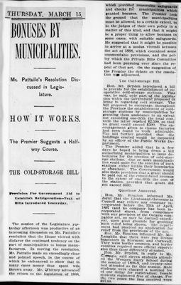 Ontario Scrapbook Hansard, 15 Mar 1900