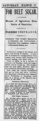 Ontario Scrapbook Hansard, 17 Mar 1900