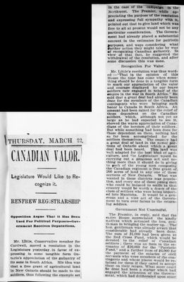 Ontario Scrapbook Hansard, 22 Mar 1900