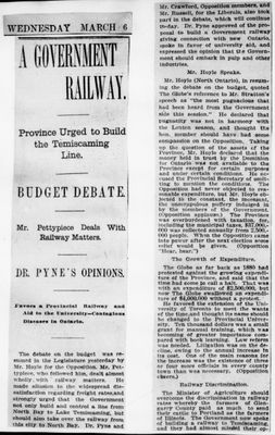 Ontario Scrapbook Hansard, 6 Mar 1901