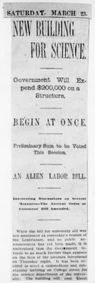 Ontario Scrapbook Hansard, 23 Mar 1901