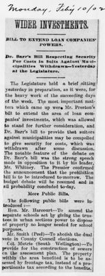 Ontario Scrapbook Hansard, 10 Feb 1902