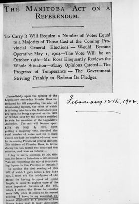 Ontario Scrapbook Hansard, 12 Feb 1902