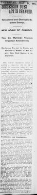 Ontario Scrapbook Hansard, 18 May 1905