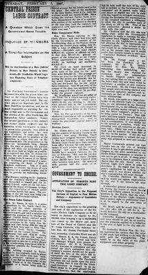 Ontario Scrapbook Hansard, 5 Feb 1907