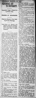 Ontario Scrapbook Hansard, 14 Mar 1907